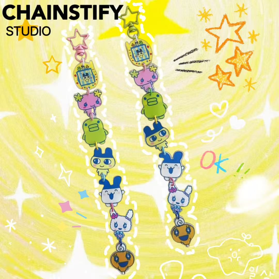 可爱拓麻歌子长款手机链创意挂饰