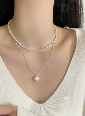 复古设计感双层叠戴小众气质项链