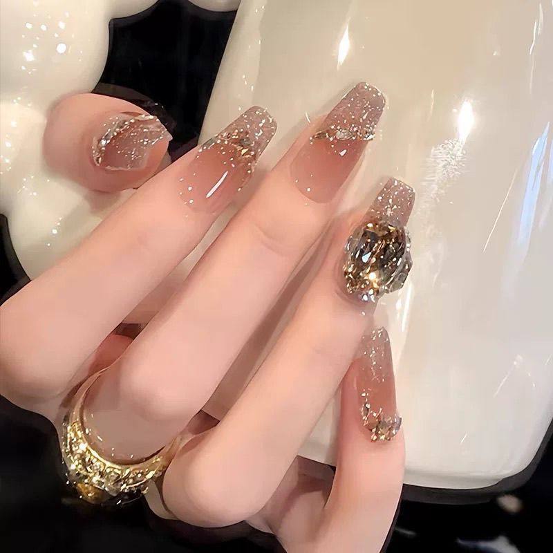 纯手工儿童穿戴甲女童美甲轻奢新款香槟软甲气质显白成人纯手工秋,彩妆/香水/美妆工具,美甲工具,淘宝优惠券,粉丝福利购,淘宝优惠卷