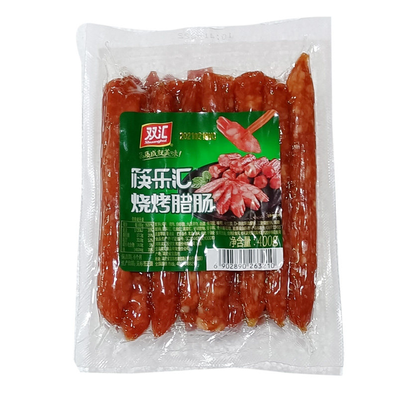 双汇筷乐汇烧烤腊肠400g炒菜蒸煲仔饭广式香肠甜香风味商用整箱批
