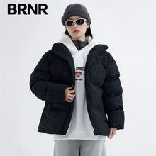 BRNR服饰冬季男女潮流棉服加厚棉袄休闲外套立领棉衣宽松保暖