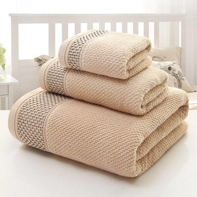 Cotton Bath Towel 3 Set Home Hotel towels 纯棉毛巾浴巾三件套