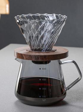 Hand brewed coffee pot set drip pot filter cup