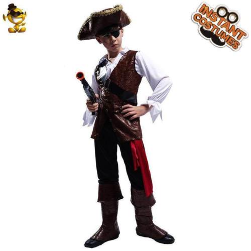 Halloween boy pirate cosplay performance costume万圣节海盗服