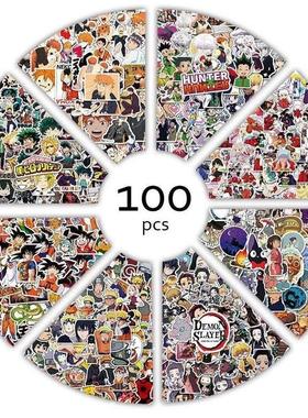 100pcs Anime Stickers Demon Slayer Hunter X Graffiti DIY Lug