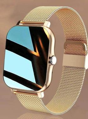 Women Stainless Smart Watch Mens Smartwatch for Android IOS