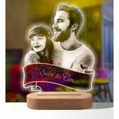 And Photo Personalized Lamp Custom Text Customized