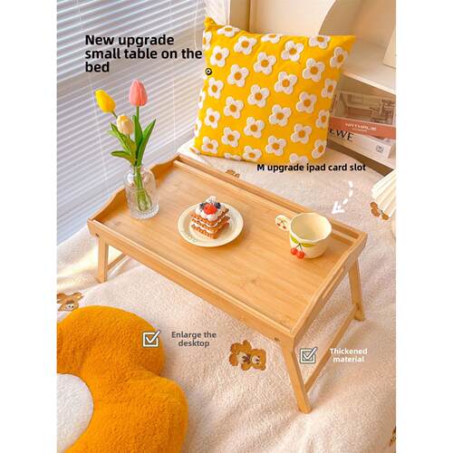 Foldable notebook student dormitory study table bed desk
