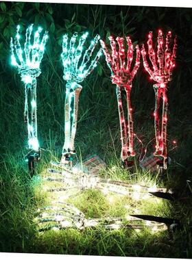 Decorate Skeleton Hand for Halloween Garden Ornament LED