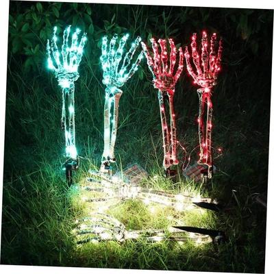 Decorate Skeleton Hand for Halloween Garden Ornament LED