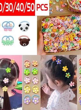 10-50Pcs Soft Rubber Bands Mix Colors Elastic Hair Ties Hair