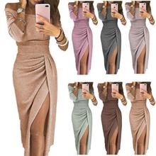 Female Long sleeve Women Dresses Evening Gown party dress女