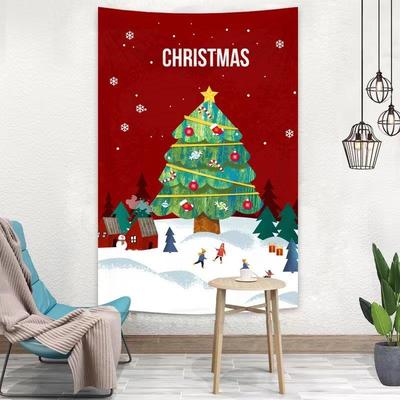 Christmas holiday background cloth tapestry wallpaper 背景布