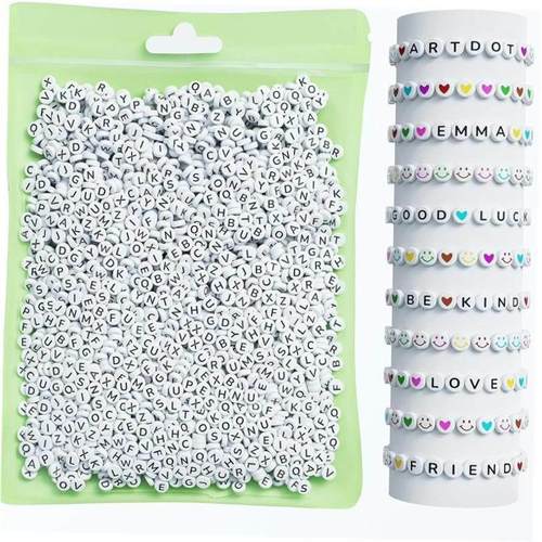 Acrylic Letter Square Bead DIY Bracelet Necklace Accessories