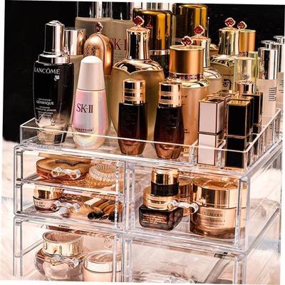 acrylic cosmetic box transparent clear make up organizer
