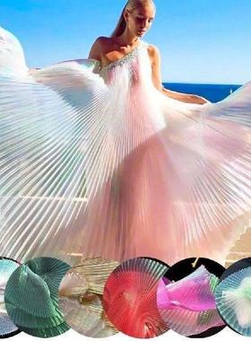 Pleated Organza Fabric For Sewing Girls Skirt Dress