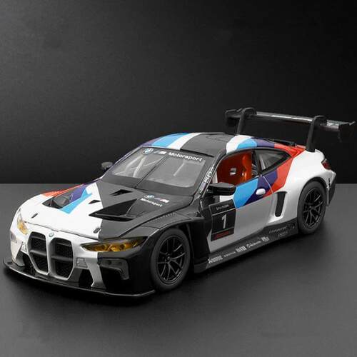 1:24 BMW M4 GT3 Alloy Sports Car Model Diecast Metal Toy Car