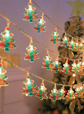 Christmas Tree Toppers Star with LED String Lights Ornaments