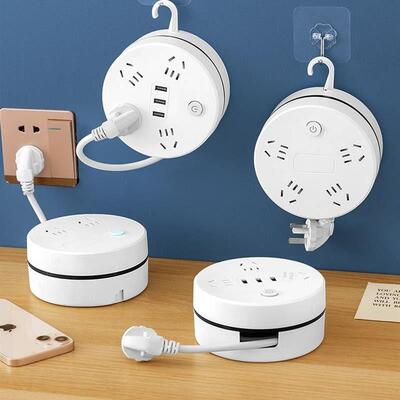 Power cord extension socket Plug wire board with towing Plat