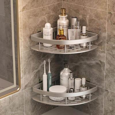 Bathroom shelf wall hanging toilet shower room storage rack