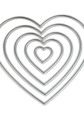 Heart-shaped Embossing DIY Stencil Carbon Steel Mould,
