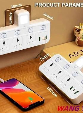 EU US UK Plug Universal Outlet Power Strip Multitap AC Separ