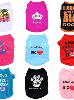 Pet Dog Clothes Summer Puppy Pet Clothing For Dog Vest Shirt