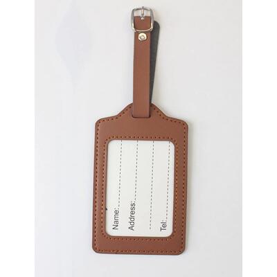 PU Leather Suitcase Luggage Tag Label Bag Pendant Handbag Po