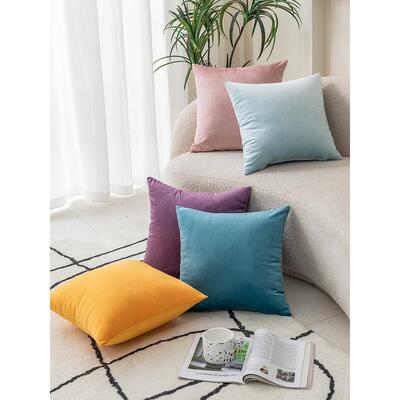 Throw pillow sofa back cushion cover velvet Pillow case