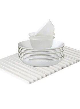 Drying Kitchen Mat Foldable Dish Draining Dry Mat For