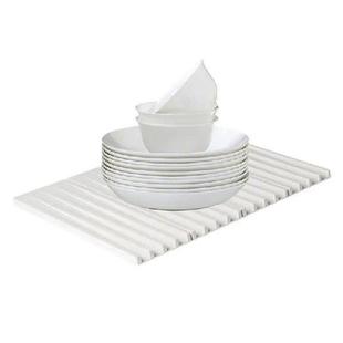 Foldable Mat Dish Draining For Drying Dry Kitchen