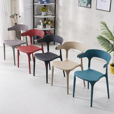 Plastic dining chair back chair coffee shop table chair 椅子