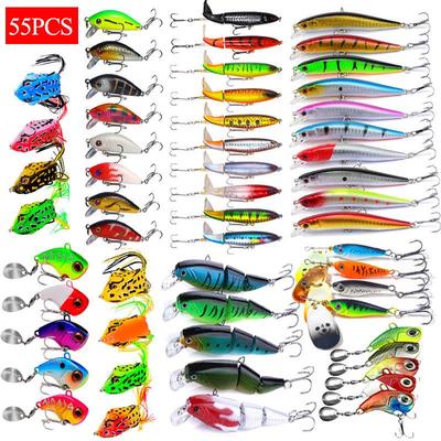 Fishing Lure Tackle Kit Set Crazy Wobblers Artificial Bionic