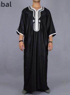 Muslim Men Gown Thobe Kaftan Dress Africa Long Shirt男士长袍