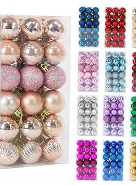 1box Christmas Balls Christmas Tree Ornaments Ball Xmas Hang