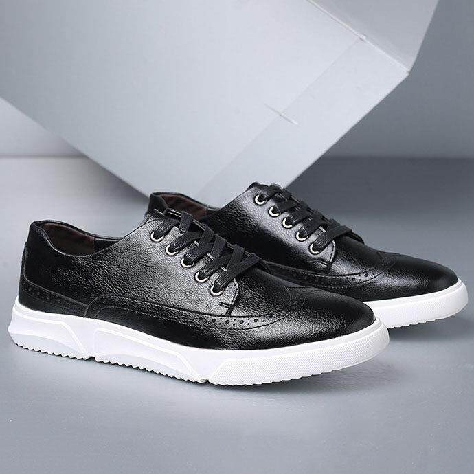 Plus size men leisure leather shoes sneakers大码男板鞋 46 48