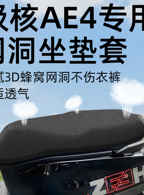 适用于极核ae4专用一体i坐垫套电动车配件电瓶车座套防水防晒网洞