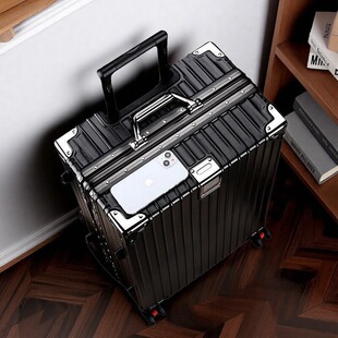 行李箱加厚结实耐用铝框拉杆箱旅行箱男大容量可坐人密码箱皮箱女