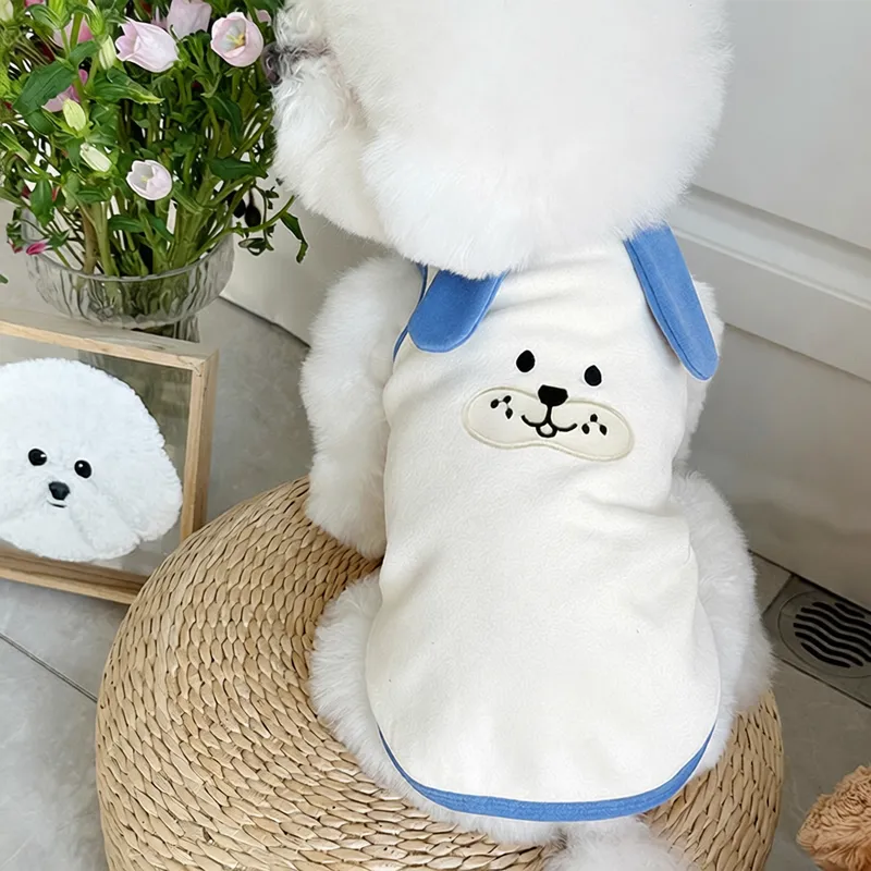 狗狗猫咪衣服泰迪刺绣春装比熊约克夏小狗宠物可爱小型犬新款背心