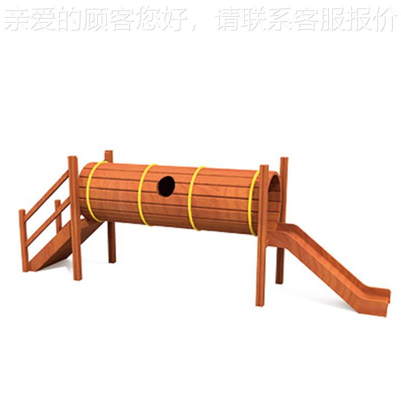 户外实质木攀爬架儿幼儿童木拓展滑园梯多功能荡桥平衡木爬07网设