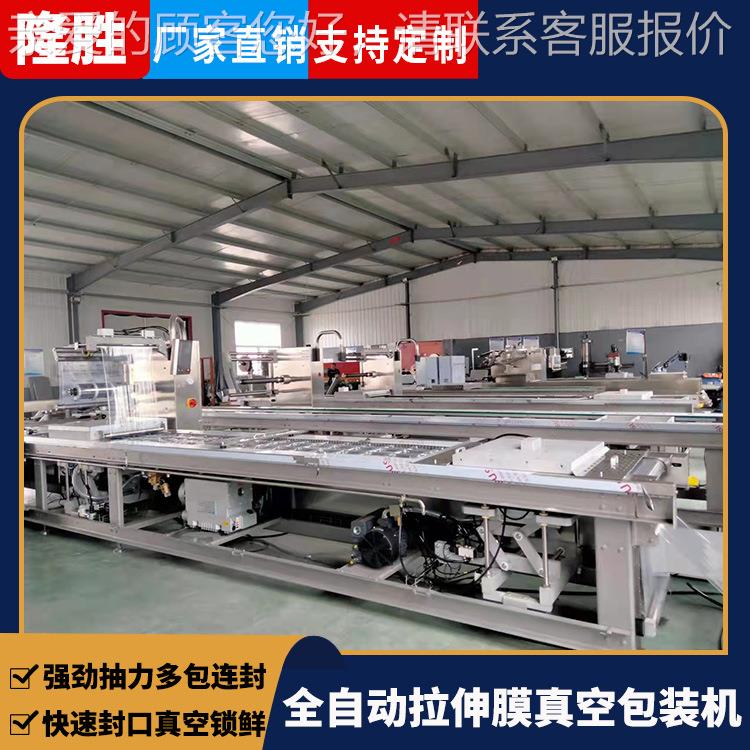 鸡爪连续式封口设备 可替换模具拉伸膜包装机 卤味拉伸膜封口机