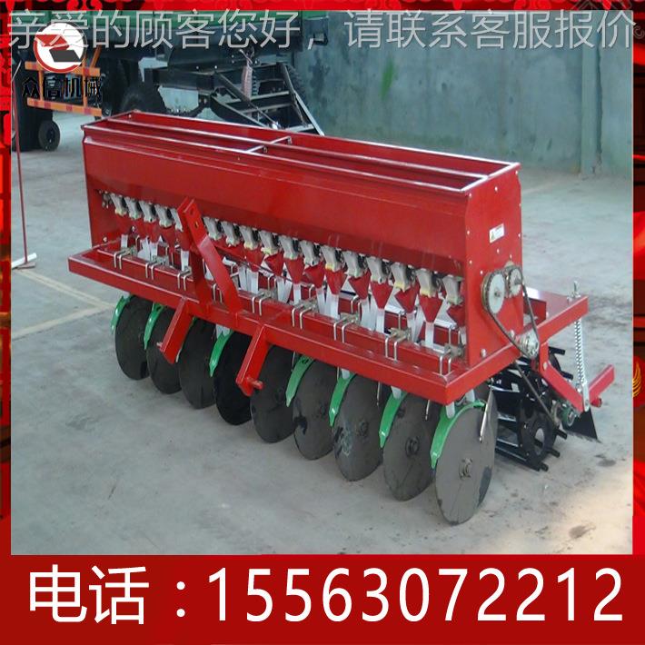 四拖拉镇机带小麦播种 精播机 麦子种16行植机机圆盘开轮沟播种施