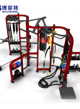 厂家直销商用健身房大型健身器材360综合训练架 室内锻炼CF训练架