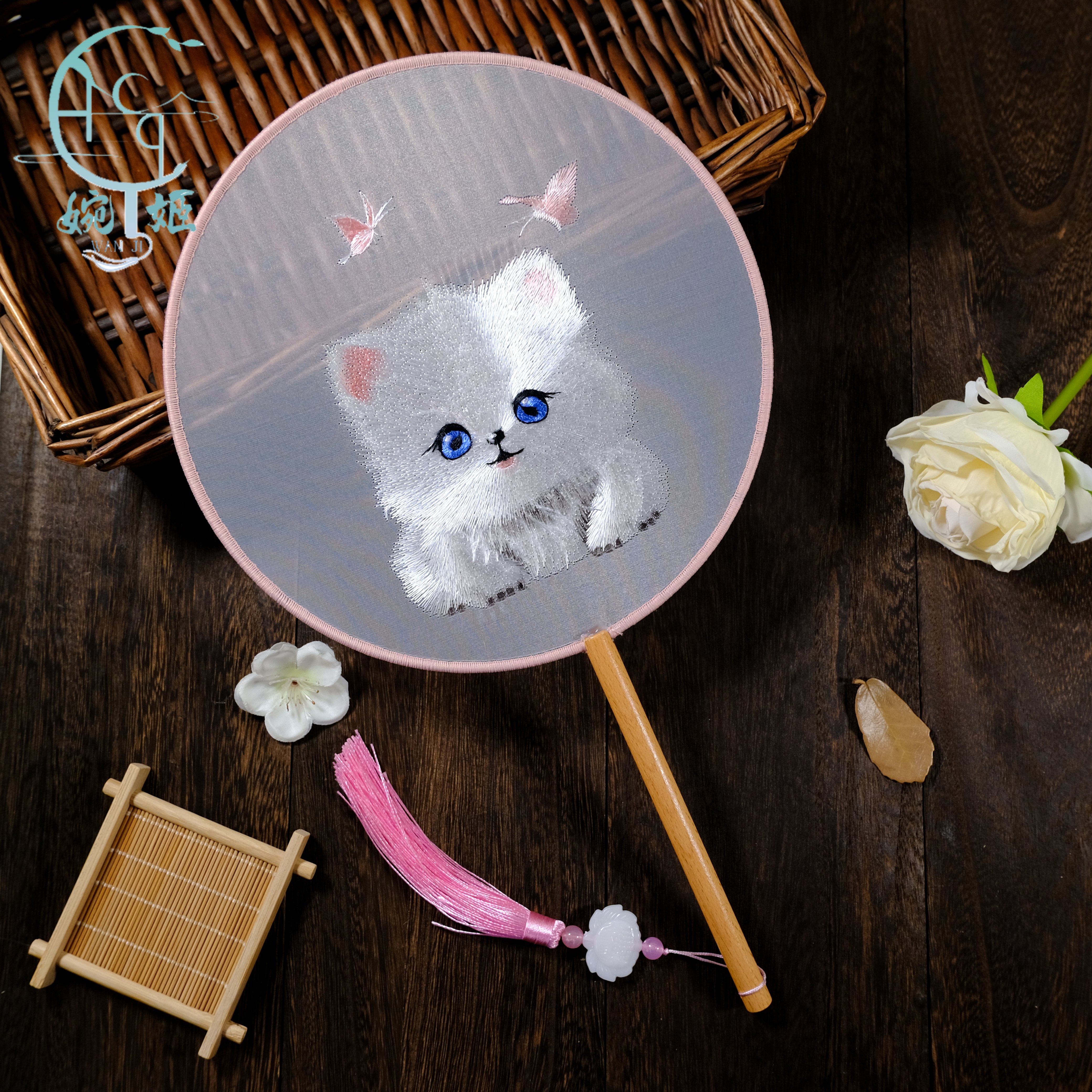 中国风苏绣双面绣灵气动人团扇新品扇子古风绣花工艺扇舞蹈扇,家居饰品,工艺扇/团扇/喜扇/折扇,淘宝优惠券,粉丝福利购,淘宝优惠卷