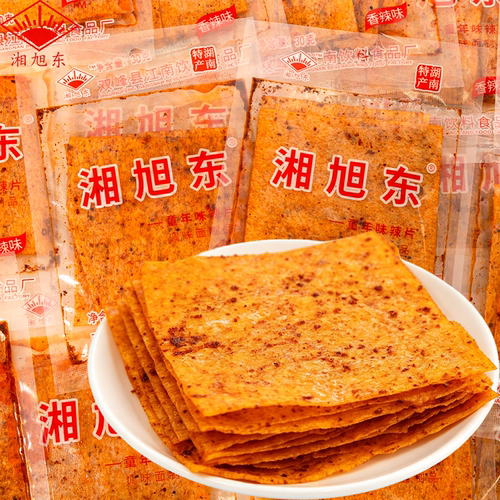 湘旭东香辣豆皮辣片30g