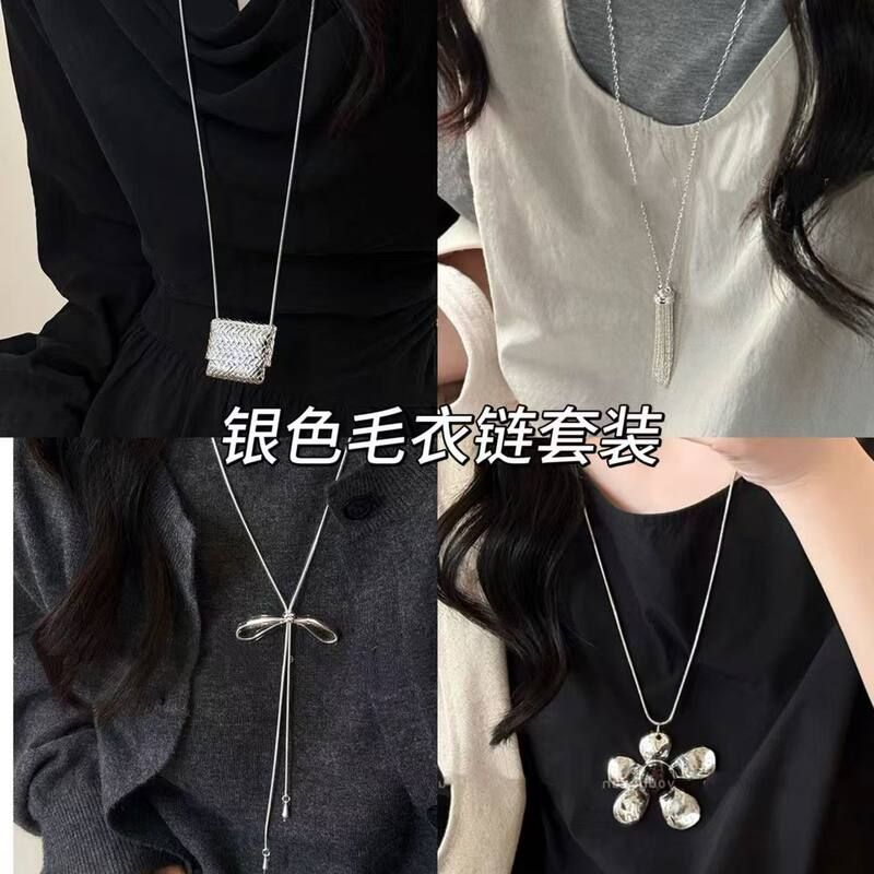 圆球百搭项链欧美锁骨小众链金属