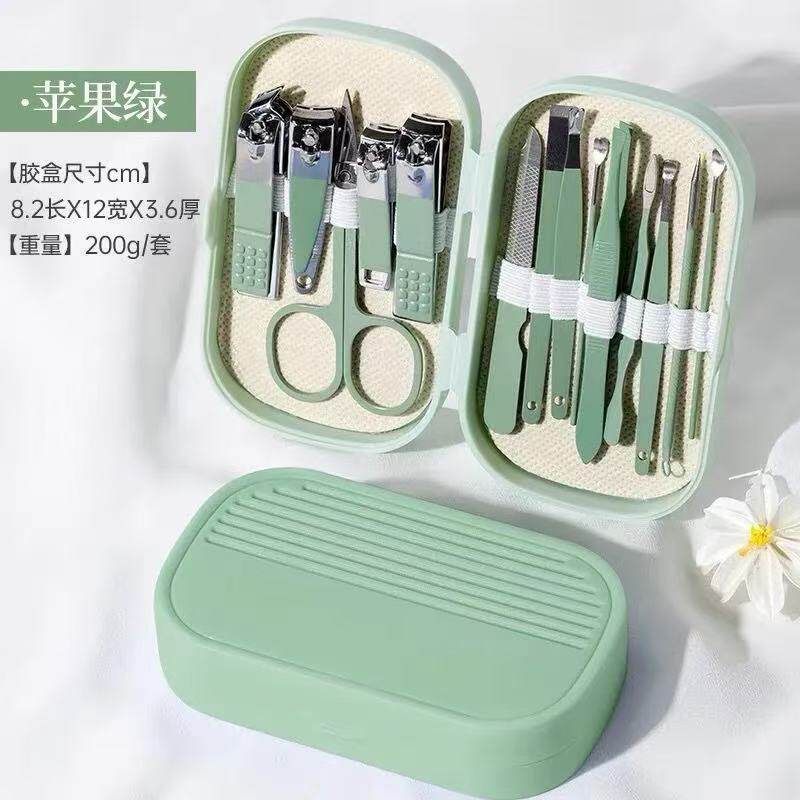 德国精工指甲剪套装14件套家用修脚专用指甲刀中号指甲钳平斜口