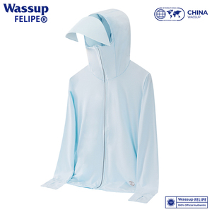 WASSUP FELIPE潮牌冰丝防晒衣情侣款夏季潮牌防紫外线防晒服外套L