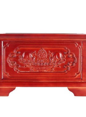 极速藏式糌粑盒糌粑箱实木八宝吉祥财鼠零食O盘长方形精致雕刻花