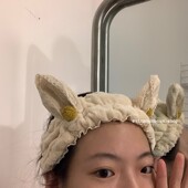 极速馨帮帮杂货铺 可p爱小耳朵洗脸束发带弹力蕾丝松紧发箍刘海发